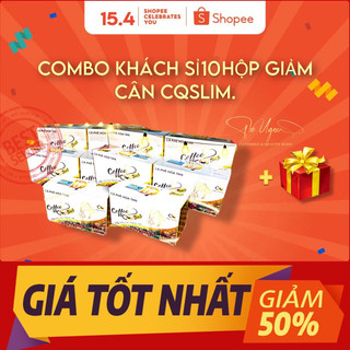 Giảm cân cqslim vị cà phê combo khách sỉ 10 hộp