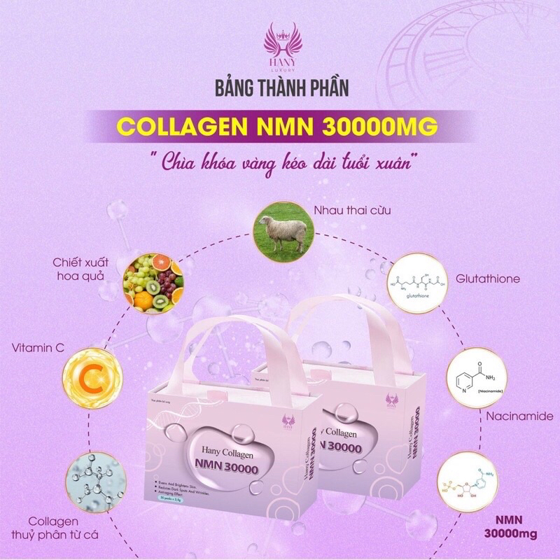 Collageen MNM 30000Mg Mờ Nám Tàn Nhang Trắng da