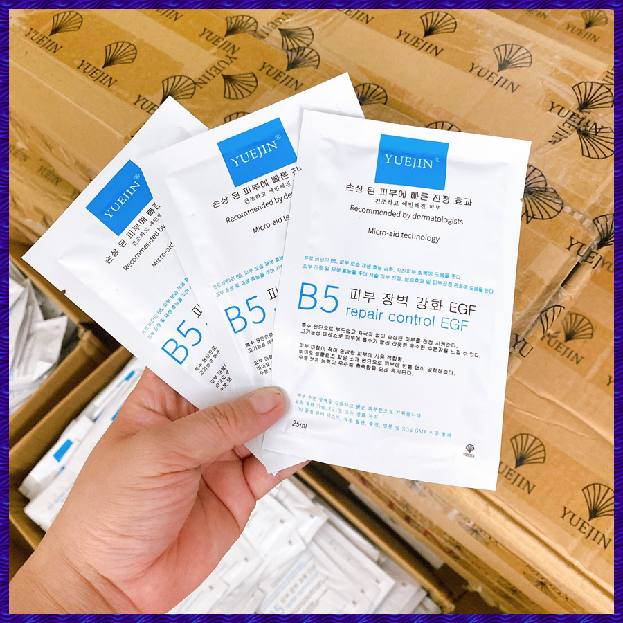 Mặt Nạ Cấp Ẩm Phục Hồi Da Yuejin B5 Repair Control EGF Hỗ Trợ Giảm Mụn, Cải Thiện Nám Và Tàn Nhan Giúp Da Căng Mịn Hơn | BigBuy360 - bigbuy360.vn