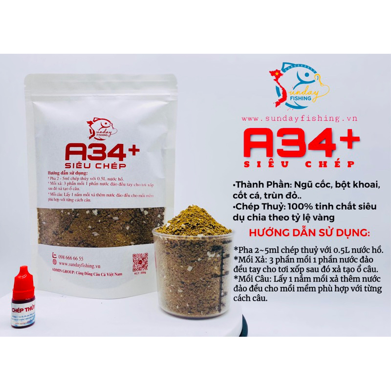 Mồi Câu Siêu Chép A34