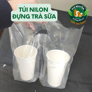 1KG TÚI NILON đựng cốc, ly đựng trà sữa - cà phê, ......