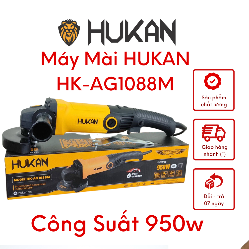Máy mài cầm tay HUKAN AG1088M công tắc bóp công suất 950W