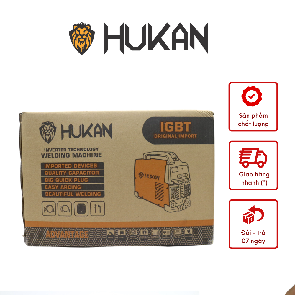 Máy Hàn Que HUKAN MMA220 Công Suất 3.9 KV Dòng Điện Ra 20-220A