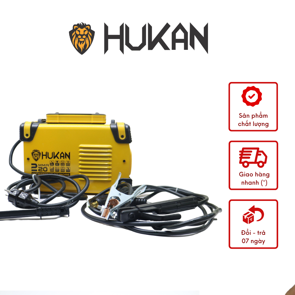 Máy Hàn Que HUKAN MMA220 Công Suất 3.9 KV Dòng Điện Ra 20-220A