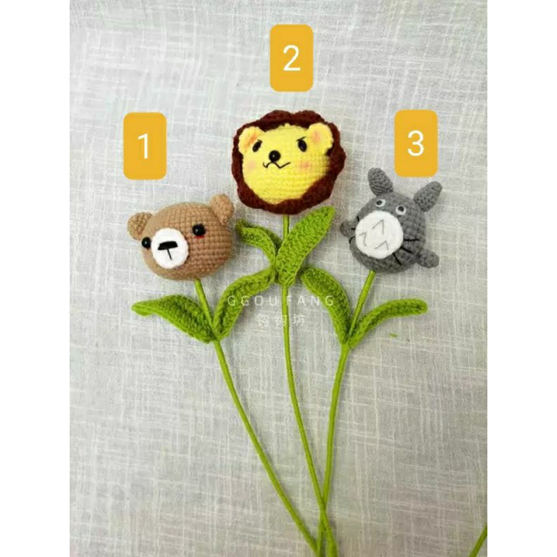 Hoa len đầu thú lẻ 1 bông