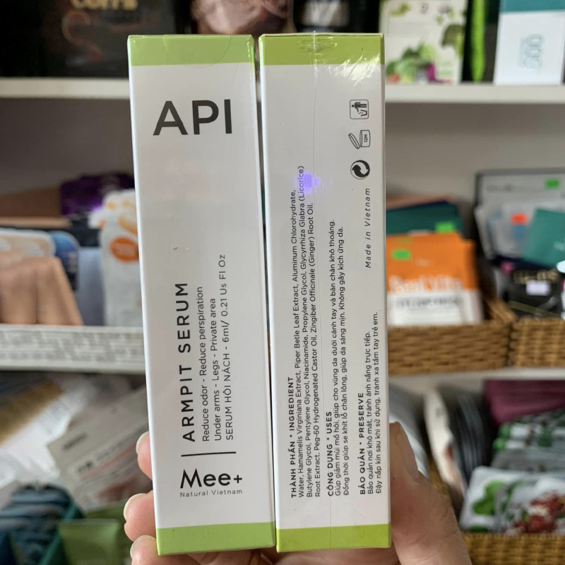 Son Nách API - Serum Khử Mùi Hôi Nách, Lăn Trắng Nách Giảm Thâm Ngăn Tiết Mồ Hôi