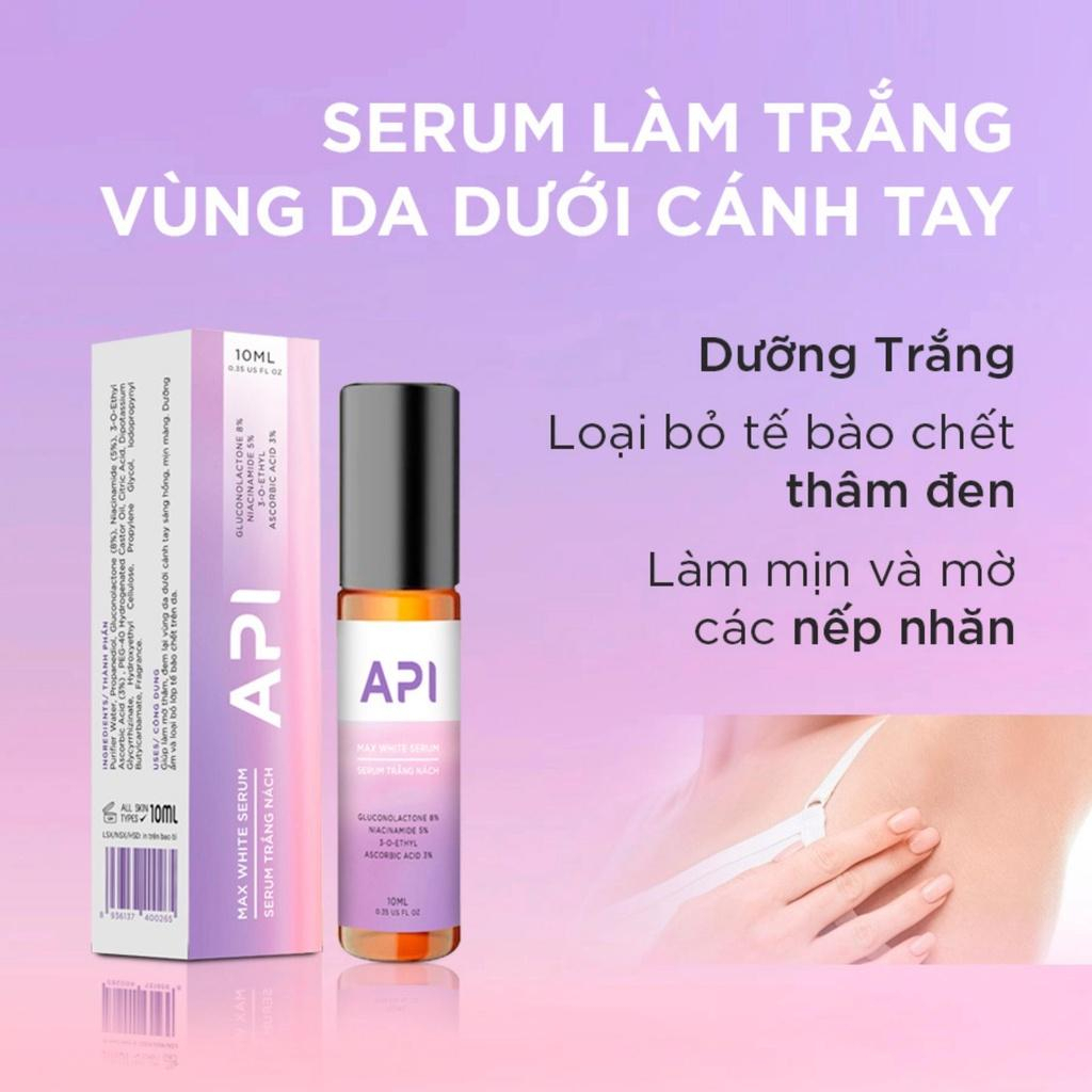 Son Nách API - Serum Khử Mùi Hôi Nách, Lăn Trắng Nách Giảm Thâm Ngăn Tiết Mồ Hôi
