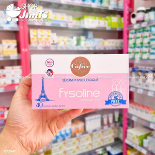 Nước muối sinh lý hồng Fysoline Pháp hộp 40 ống x 5ml