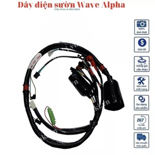 Dây điện sườn Wave Anpha nhỏ, wave Thái đời cũ, chất lượng mẫu mã như ZIN xe gắn máy