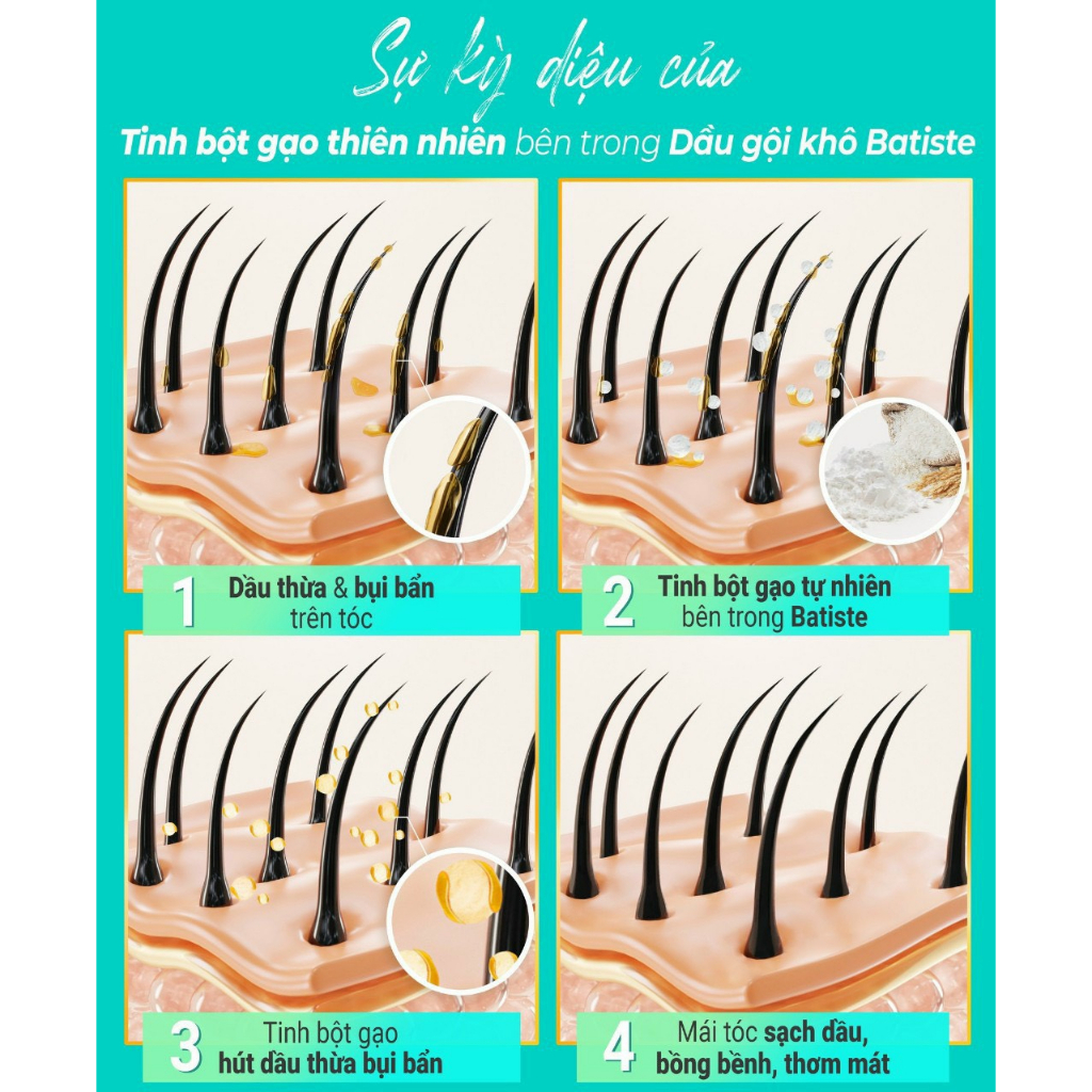 Dầu Gội Khô Batiste Hương Hoa Hồng - Batiste Dry Shampoo Rose Gold Radiant Rose 200ml