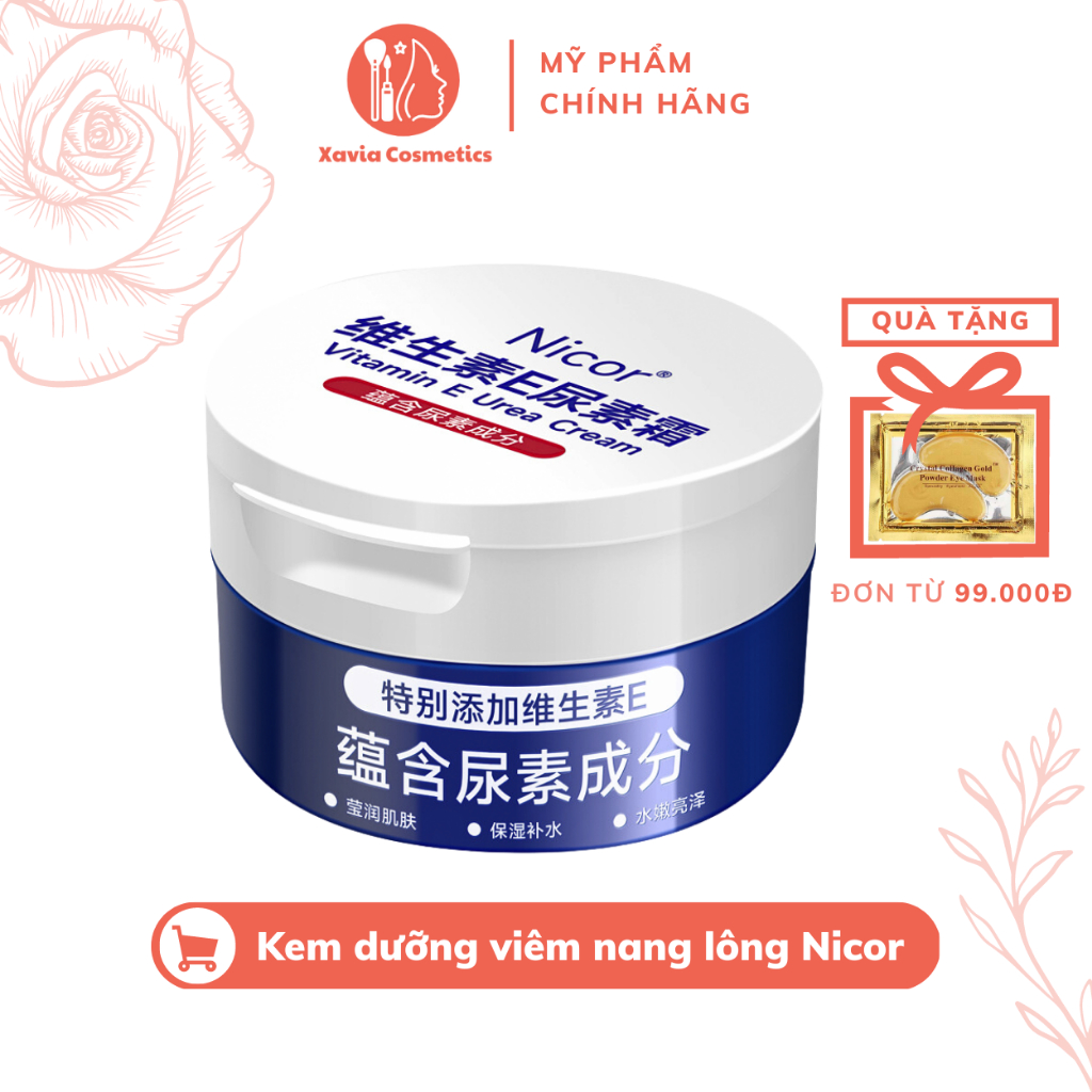Kem dưỡng viêm nang lông Nicor - Kem dưỡng cải thiện tình trạng viêm nang lông, tái tạo da và dưỡng trắng da hiệu quả