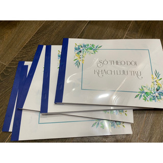 Sổ theo dõi khách lưu trú - a4, 1 mặt 100 tờ