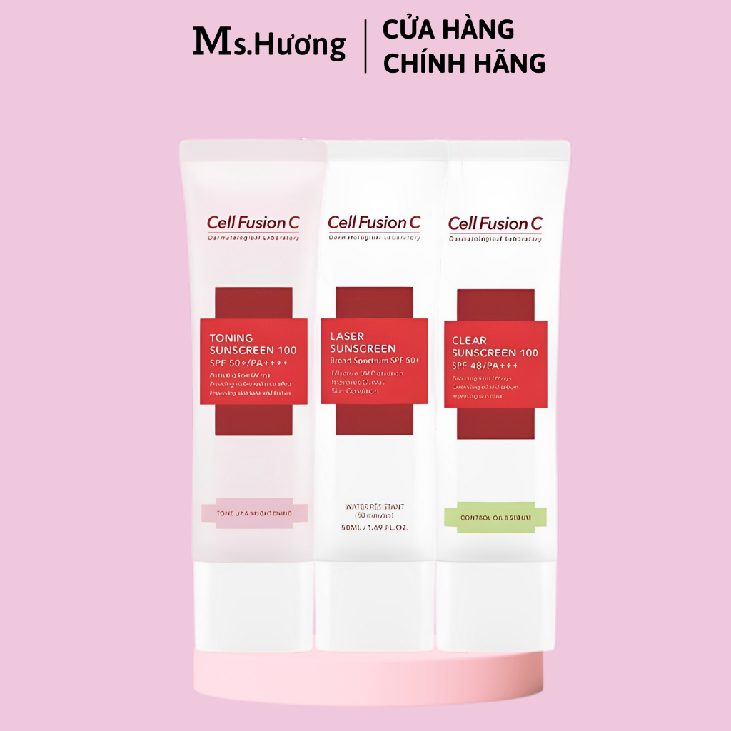 Kem chống nắng Cell Fusion C Toning Suncreen 50 ml Chính Hãng