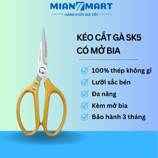 [HÀNG XUẤT NHẬT] KÉO CẮT GÀ INOX KS5 SIÊU SẮC KÈM MỞ BIA - MIAN MART