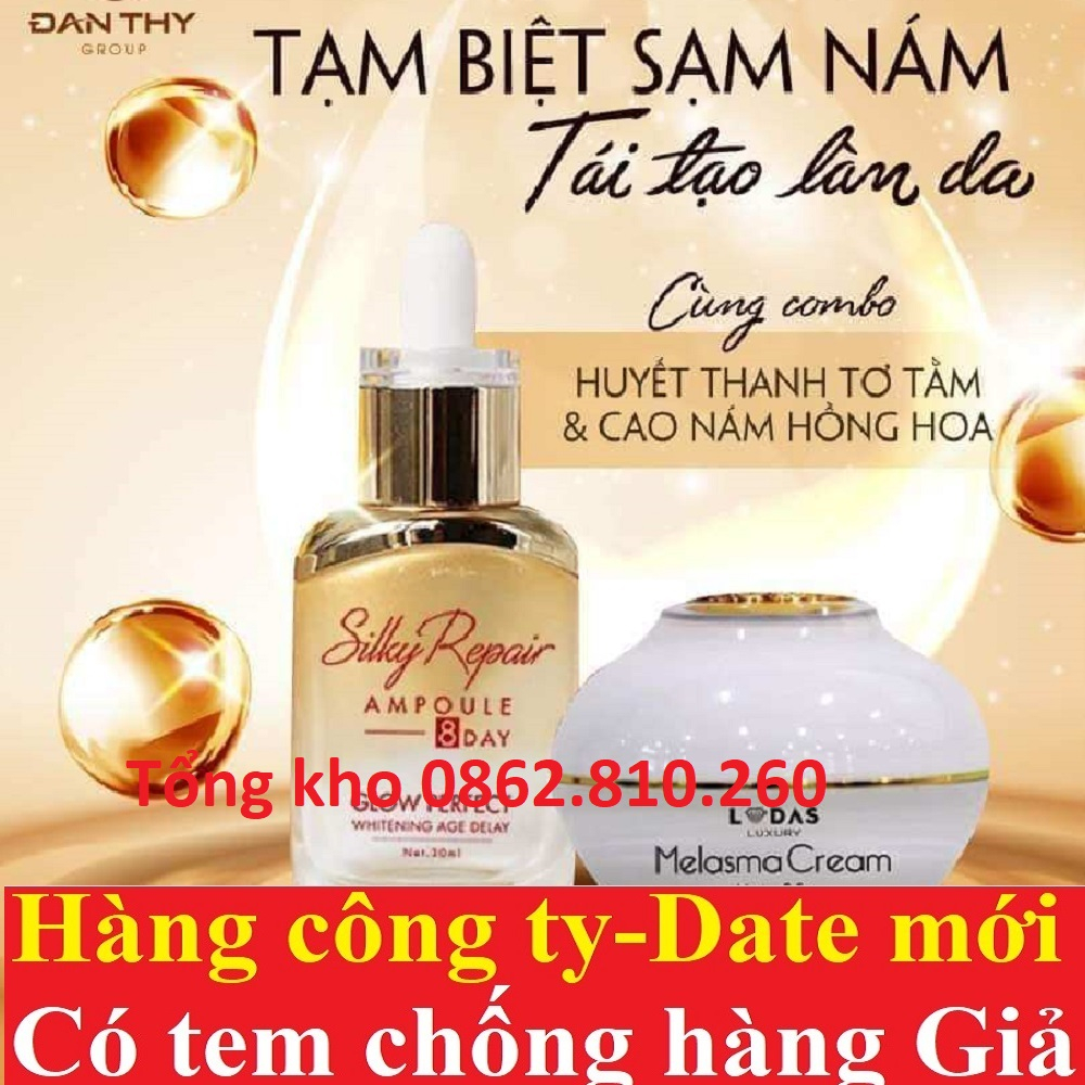 Huyết thanh LSkin ĐAN THY silky repair ampoule 8 day glow perfect whiteng age delay Tăng sinh collagen ,dưỡng ẩm da.