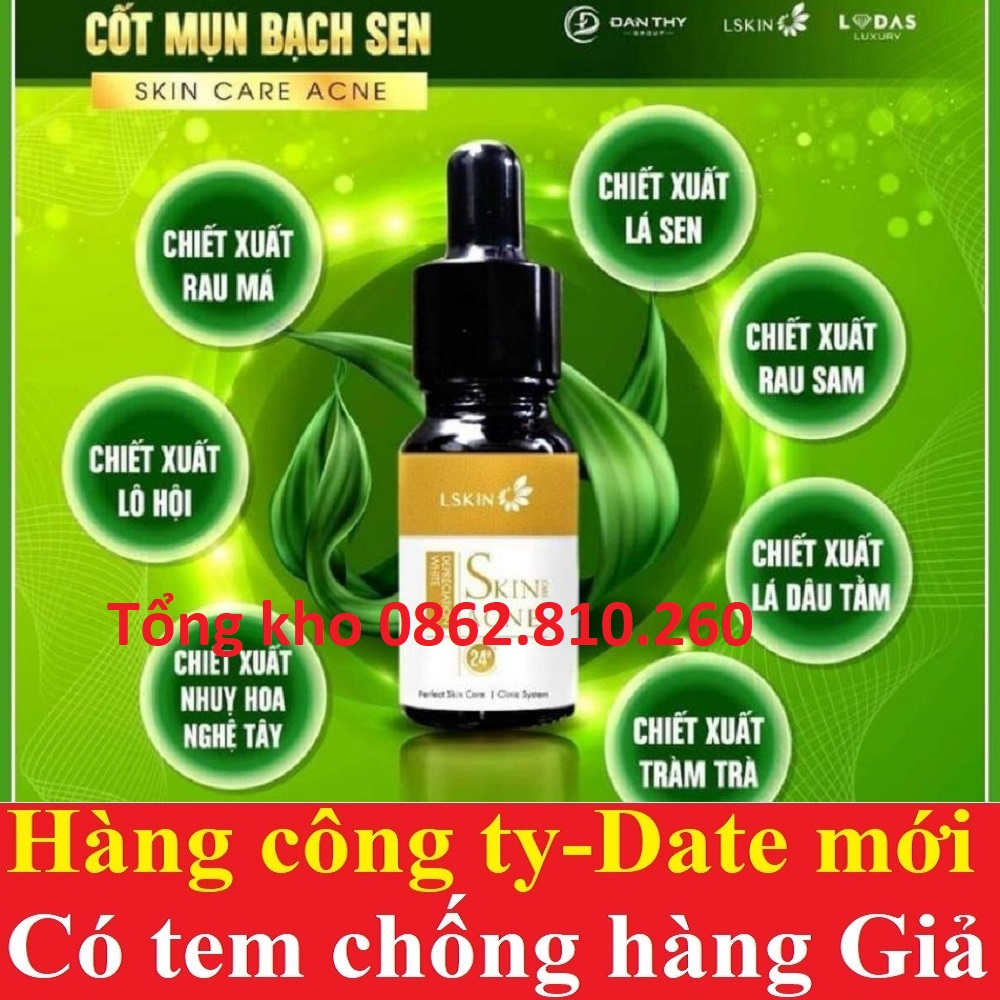 Cốt mụn Bạch Sen Lskin Đan Thy thi skin care acne - sản phẩm chính hãng