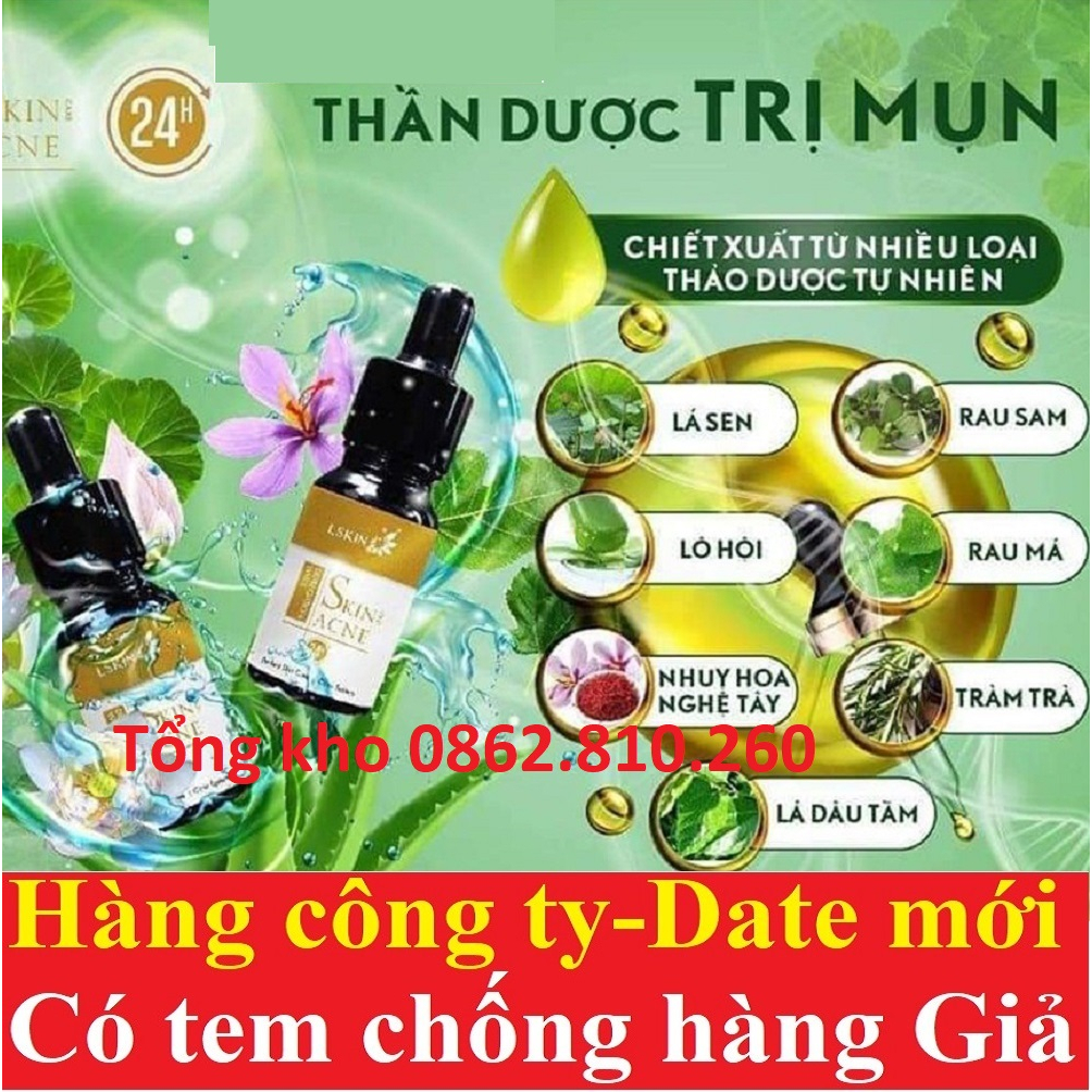 Cốt mụn Bạch Sen Lskin Đan Thy thi skin care acne