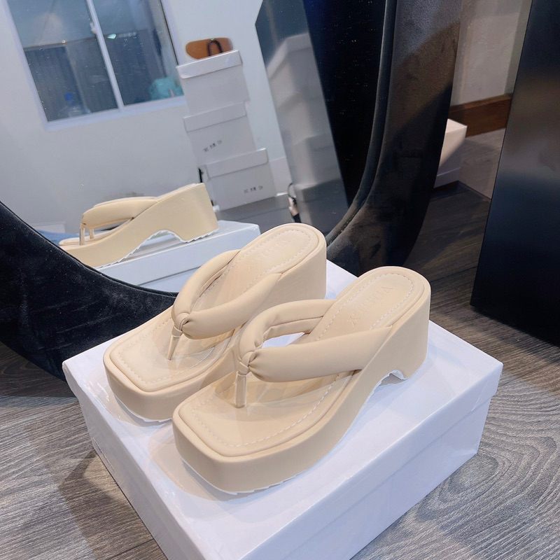 Dép gót mút bọc kep ong (3cm phom moi )siêu nhẹ cực hót dành cho các nàng xinh