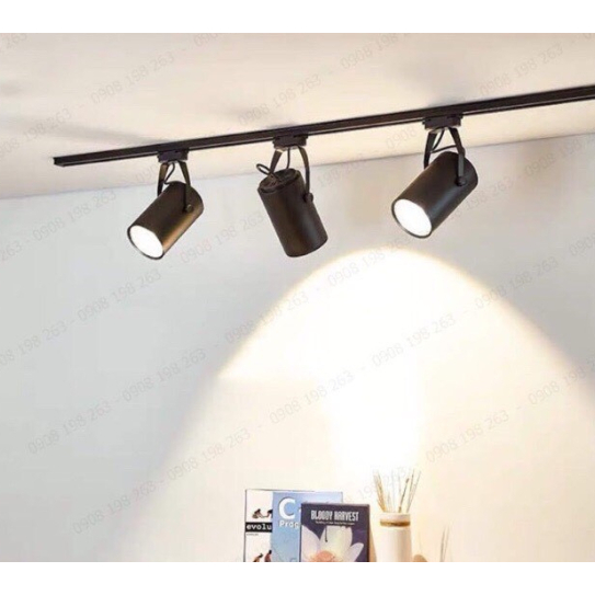 Combo 3 Đèn Led Rọi Ray SMD 7W + 1 Thanh Ray 1 Mét , Đèn Trang Trí Shop, Decor Nội Thất