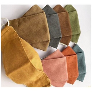 Khẩu trang 3D Memory vải Linen