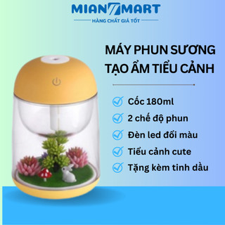 Máy phun sương tạo ẩm, máy xông tinh dầu tiểu cảnh 180ml - MIAN MART