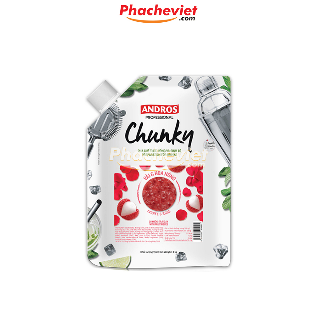 Mứt trái cây Chunky Andros túi 1kg