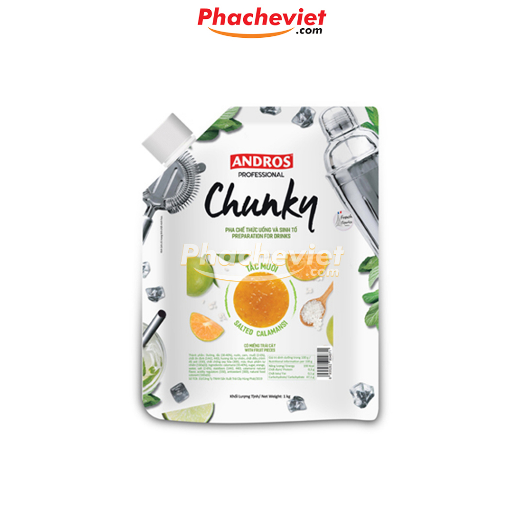 Mứt trái cây Chunky Andros túi 1kg