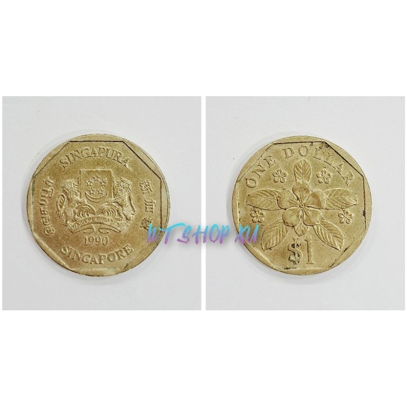Đồng xu 1 SG phong thủy và may mắn