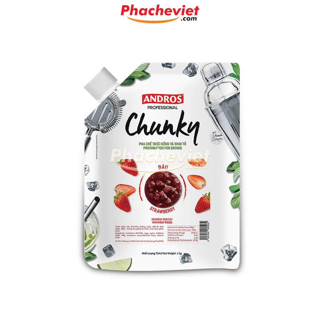 Mứt trái cây Chunky Andros túi 1kg