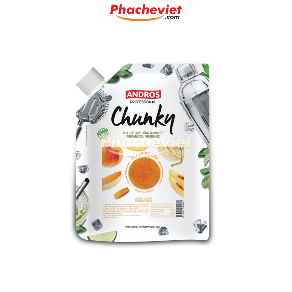 Mứt trái cây Chunky Andros túi 1kg