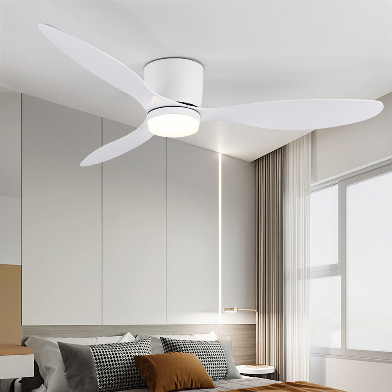 Quạt trần chung cư-Quạt trần thấp 3 cánh cho phòng ngủ-phòng khách sải cánh 132cm-Động cơ DC inverter lõi đồng,BH 5 năm