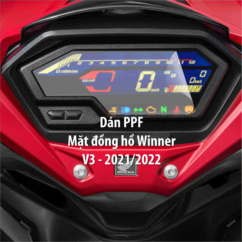 Dán PPF Mặt đồng hồ Winner X V3