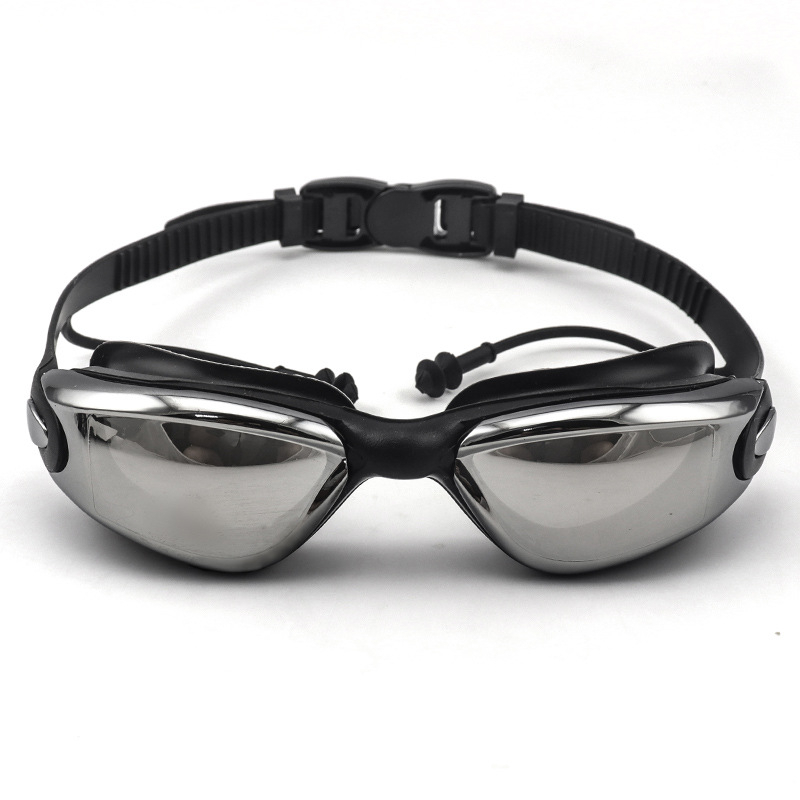Kính Bơi Người Lớn Tráng Gương KAW Kèm Mũ Bơi Và Bịt Tai Kẹp Mũi Cho Nam Nữ, Cho Bé Trẻ Em