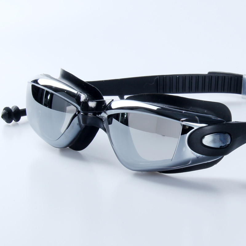 Kính Bơi Người Lớn Tráng Gương KAW Kèm Mũ Bơi Và Bịt Tai Kẹp Mũi Cho Nam Nữ, Cho Bé Trẻ Em