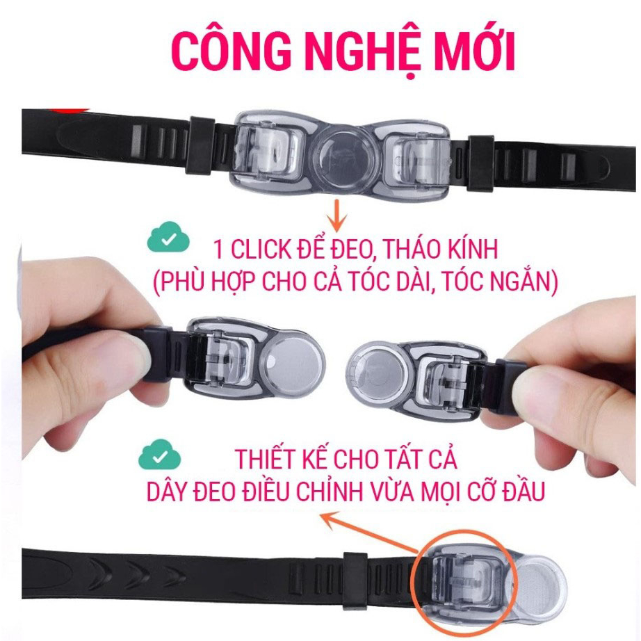 Kính Bơi Người Lớn Tráng Gương KAW Kèm Mũ Bơi Và Bịt Tai Kẹp Mũi Cho Nam Nữ, Cho Bé Trẻ Em
