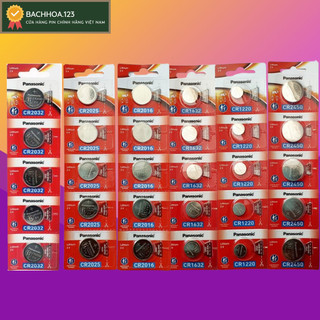 Vỉ 5 viên Pin Panasonic CR2032 / CR2025 / CR2016 / CR1620 / CR1616 / CR1632 / CR1220 Made in Indonesia chính hãng