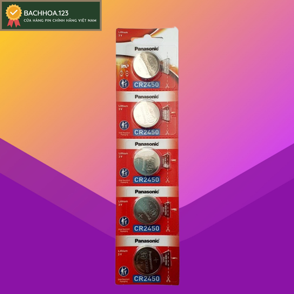 Vỉ 5 viên Pin Panasonic CR2032 / CR2025 / CR2016 / CR1620 / CR1616 / CR1632 / CR1220 Made in Indonesia chính hãng