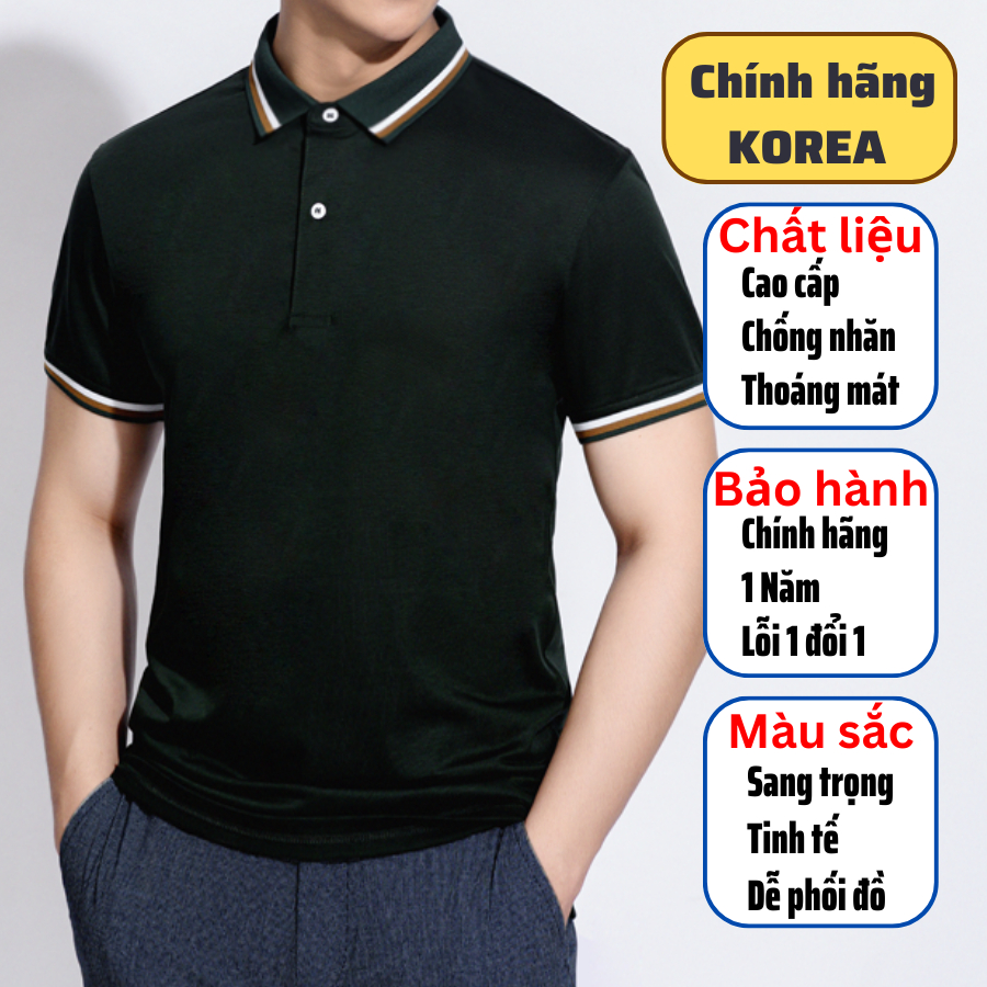 Áo Polo nam cổ bẻ Benry homme, Chất liệu vải gỗ tuyết tùng mền mịn