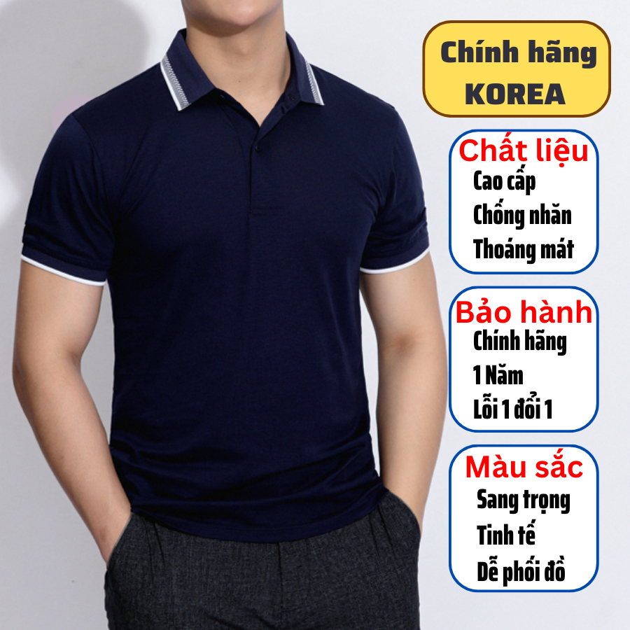 Áo Polo nam cổ bẻ Benry homme, chuẩn form, sang trọng - thanh lịch mã áo 2816NV