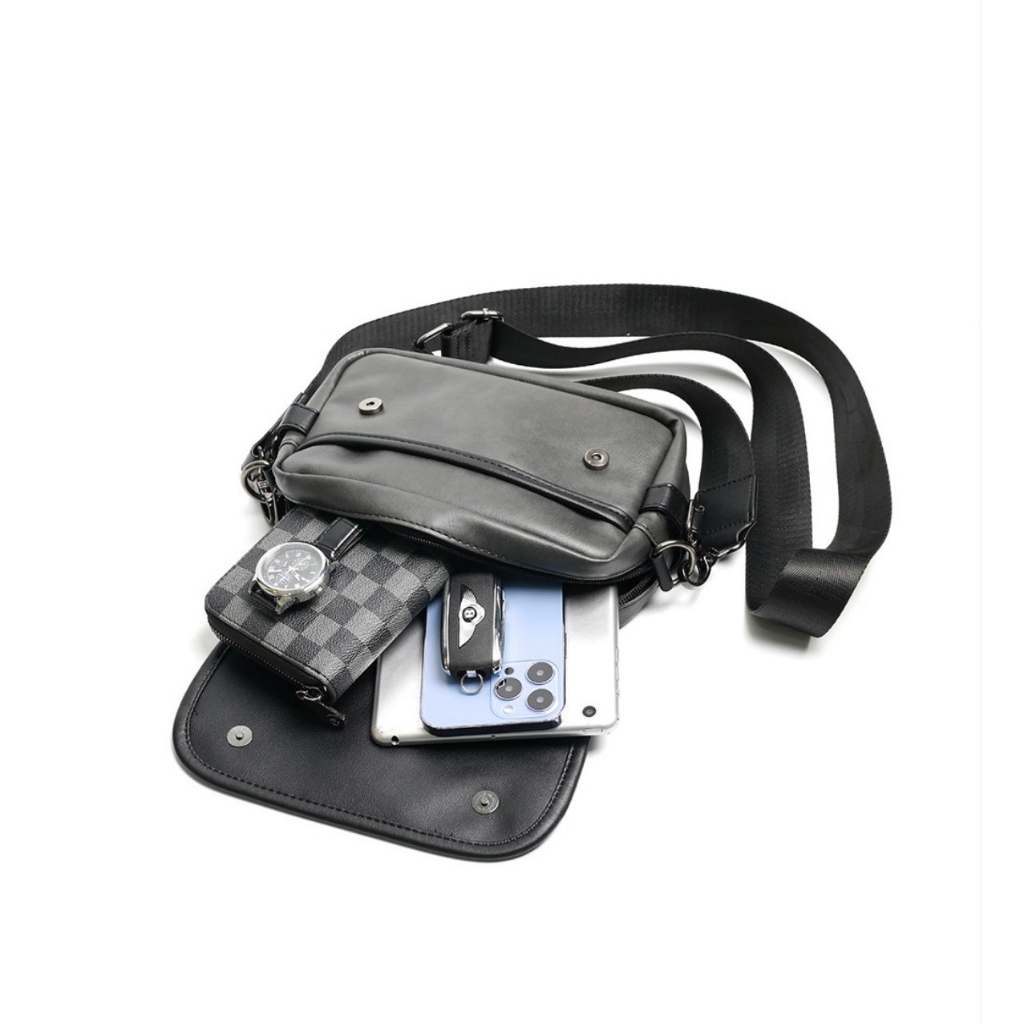 Túi Xách Đeo Chéo Nam ,Túi Đeo Vai Thời Trang Hàn Quốc Da Pu Cao Cấp