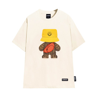 Áo thun unisex gấu teddy - chất liệu cotton, hình in sắc net, trẻ trung  [ hình thật]