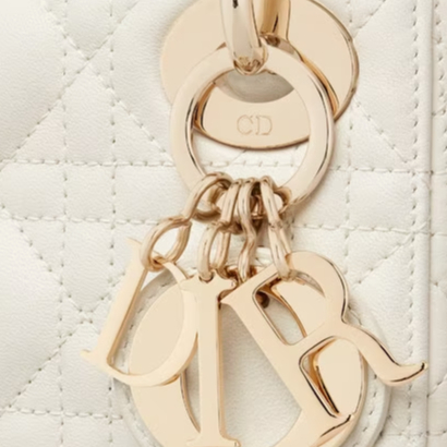 Dior/Mini LADY Túi DIOR/Túi nữ/Túi Messenger/Túi đeo vai/Túi dây xích/Sản phẩm giảm giá miễn thuế