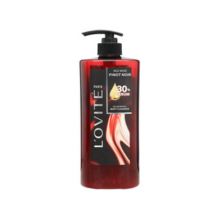 Sữa tắm serum L'ovité Paris Red Wine Pinot Noir ngăn ngừa lão hoá chai 650ml
