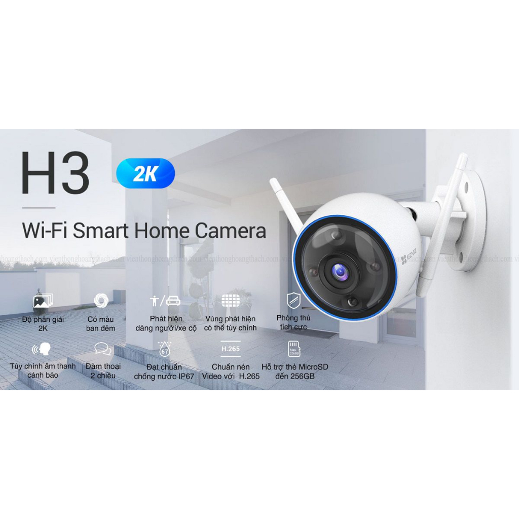 Camera wifi ngoài trời Ezviz CS-H3 2K
