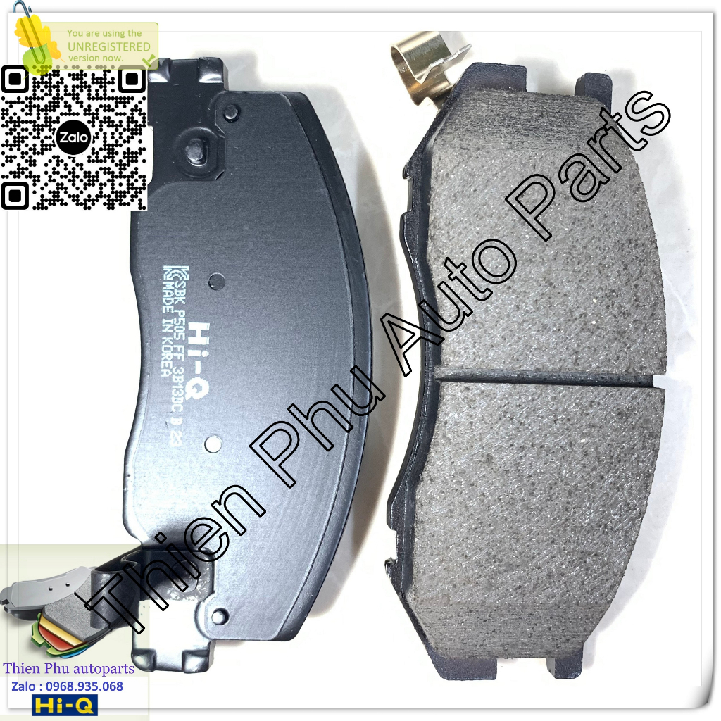 Má phanh chính hãng Hi-Q cho Toyota Zace + Previa  - Bố thắng trước. OEM Brake Pad : 0446528350 0446528470 04465Y