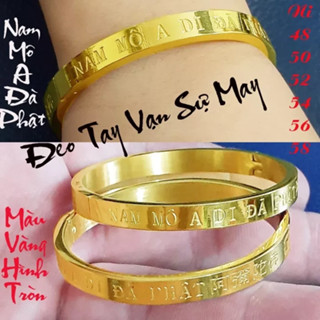 Vòng tay phong thủy khắc chữ: Nam Mô A Di Đà Phật 6mm
