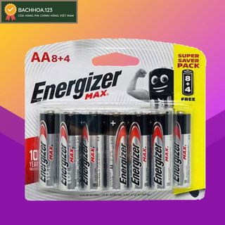 Pin Tiểu AA Energizer Alkaline (Pin 2A vỉ 12 viên )
