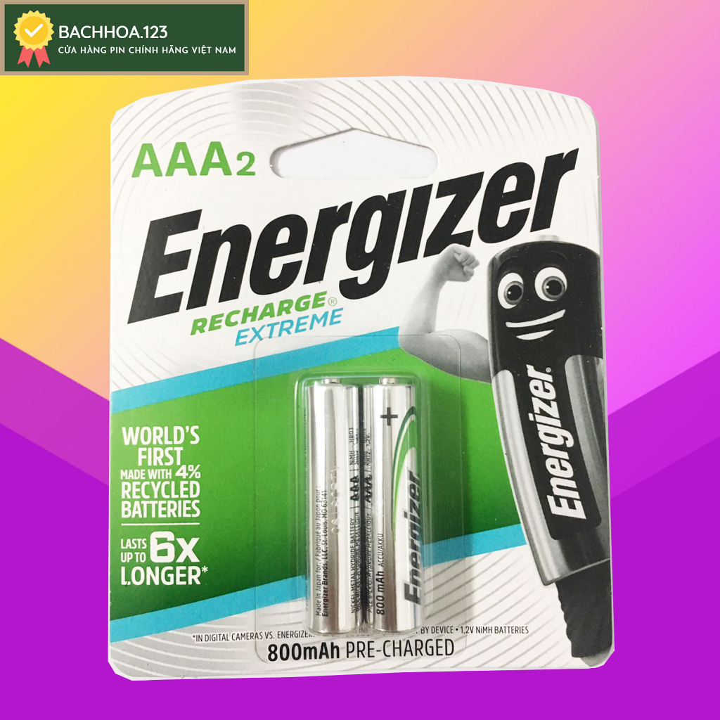 PIN SẠC AA,AAA ENERGIZER 2300mah, 2000mah, 800mah, 700mah.