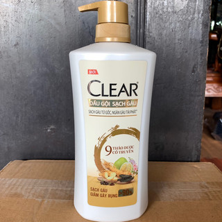 Dầu gội sạch gàu Clear Cổ Truyền, 9 thảo dược 630g ( Mẫu Mới )