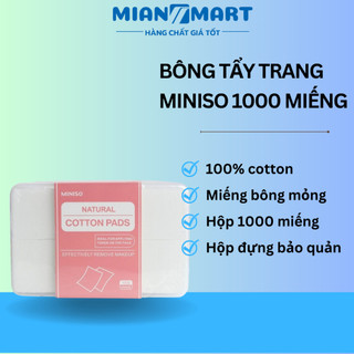 Bông tẩy trang MINISO NHẬT BẢN hộp 1000 miếng - MIAN MART
